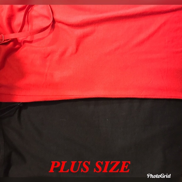 5 4 $25 NEW SUPPORT PLUS SIZE TANK TOPSBLACK&RED - Picture 2 of 6